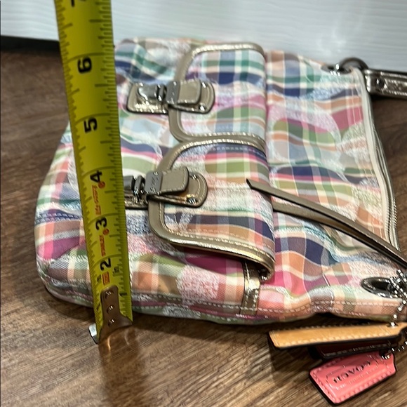 Coach Multicolor Plaid Shoulder Bag - Picture 10 of 10
